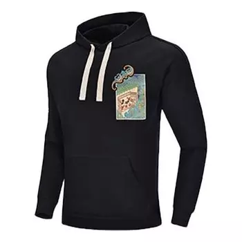 Толстовка с капюшоном x disney кроссовер повседневная толстовка Li-Ning, черный
