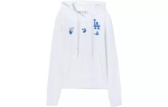 Толстовка с капюшоном X MLB Los Angeles Dodgers Off-White, белый