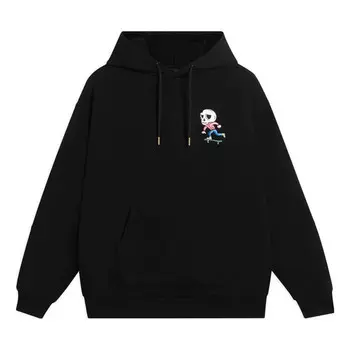 Толстовка с капюшоном x pablo ientile с рисунком черепа Li-Ning, черный
