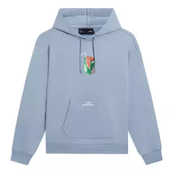 Толстовка с капюшоном x phil hackett с графическим принтом Li-Ning, синий