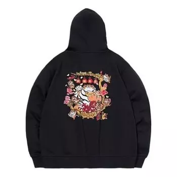 Толстовка с капюшоном x толстовка с принтом в виде мультфильма Li-Ning, черный