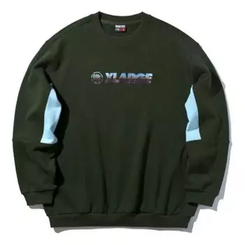 Толстовка с капюшоном x xlarge кроссовер свободный свитер Li-Ning, зеленый