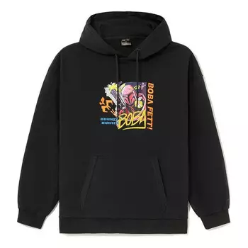 Толстовка с капюшоном x Звездные войны с принтом Li-Ning, черный