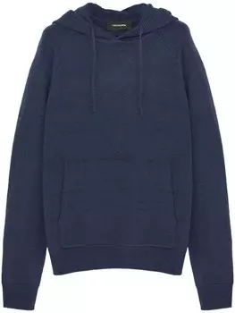Толстовка с капюшоном Yves Salomon, синий