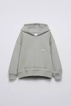Толстовка с капюшоном ZARA, цвет ice