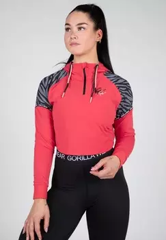 Толстовка с капюшоном ZION CROPPED Gorilla Wear, красный