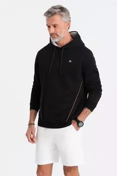 Толстовка с карманами на молнии Ombre, черный