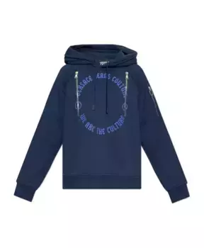 Толстовка с карманами на молнии Versace Jeans Couture, синий