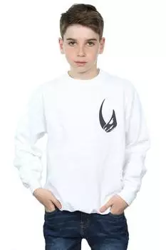 Толстовка с карманным принтом и эмблемой мандалорского носорога Star Wars, белый