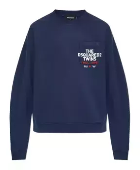 Толстовка с карманом Dsquared2, синий