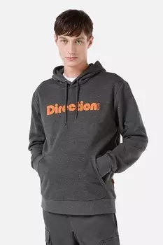 Толстовка с карманом-кенгуру и галстуком Colin'S, серый