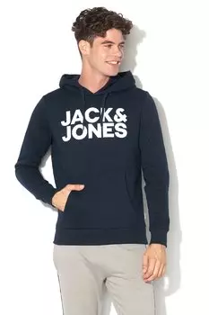 Толстовка с карманом-кенгуру и логотипом Jack & Jones, белый