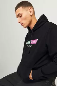 Толстовка с карманом-кенгуру Jack & Jones, черный