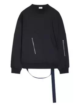 Толстовка с карманом на молнии DRIES VAN NOTEN, черный