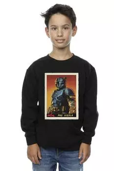 Толстовка с картой Mandalorian Paz Vizla Card Star Wars, черный