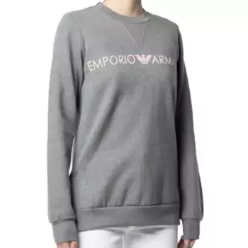 Толстовка с классическим логотипом Emporio Armani, серый