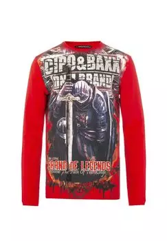 Толстовка с классным внешним видом CIPO & BAXX, красный