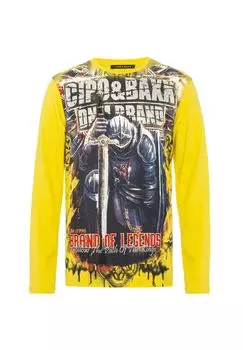 Толстовка с классным внешним видом CIPO & BAXX, желтый