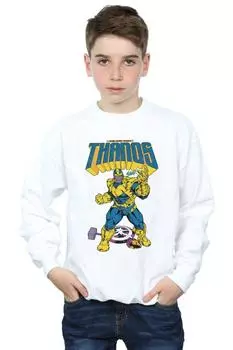 Толстовка с кнопками Thanos Mad Titan Marvel, белый