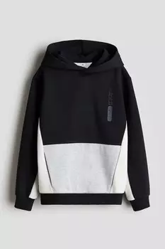 Толстовка с колор-блоками H&M, черный