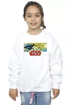 Толстовка с комиксами «Люк и Вейдер» Star Wars, белый