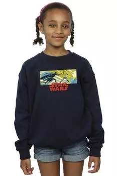 Толстовка с комиксами «Люк и Вейдер» Star Wars, темно-синий