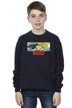 Толстовка с комиксами «Люк и Вейдер» Star Wars, темно-синий