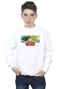 Толстовка с комиксами «Люк и Вейдер» Star Wars, белый