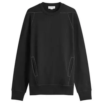 Толстовка с контрастной строчкой Alexander Mcqueen, черный