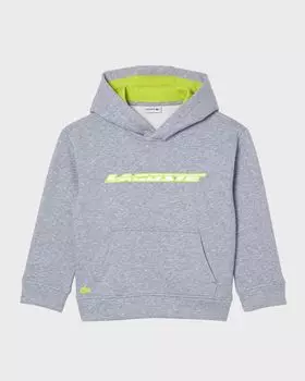 Толстовка с контрастным логотипом для мальчика, размер 2–8 Lacoste, цвет Silver