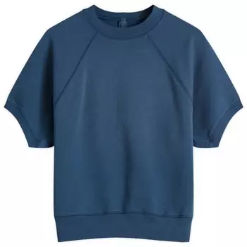 Толстовка с коротким рукавом реглан Skims, индиго