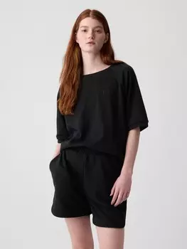 Толстовка с короткими рукавами Gap, черный