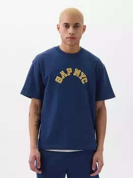 Толстовка с короткими рукавами Gap, синий