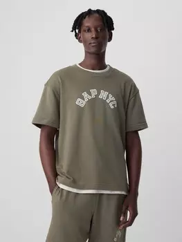 Толстовка с короткими рукавами Gap, зеленый
