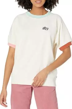 Толстовка с короткими рукавами и графическим рисунком Levi's, цвет Tofu/Quartz Pink/Pastel Blue/Baked Clay