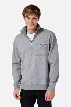 Толстовка с короткой молнией и нагрудным карманом Colin'S, серый