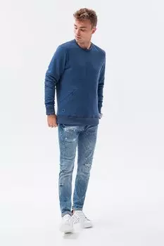 Толстовка с косыми карманами Ombre, синий