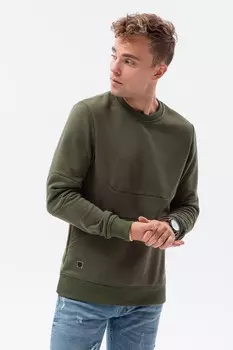 Толстовка с косыми карманами Ombre, зеленый