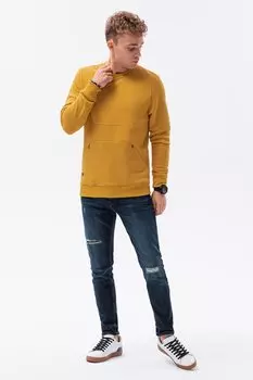 Толстовка с косыми карманами Ombre, желтый
