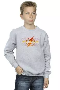 Толстовка с красной молнией The Flash DC Comics, серый