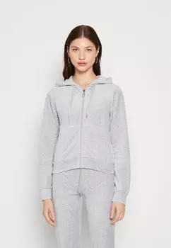 Толстовка с кремальерой Gina Tricot ХУДИ, цвет light grey melange