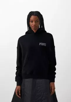 Толстовка с кремальерой PEQUS CROPPED ISLAND OF HEARTBREAKS HOODIE, черный