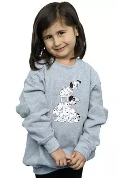 Толстовка с креслом 101 далматинца Disney, серый