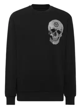 Толстовка с кристаллами Philipp Plein, черный
