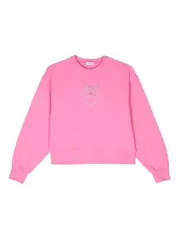 Толстовка с кристаллами Pinko Kids, розовый