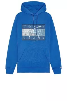 Толстовка с кручением в виде флага Dna Tommy Jeans, tempo blue