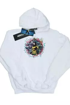 Толстовка с круглым гербом «Аквамен» DC Comics, белый