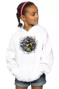 Толстовка с круглым гербом «Аквамен» DC Comics, белый