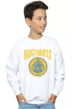 Толстовка с круглым гербом Хогвартса Harry Potter, белый