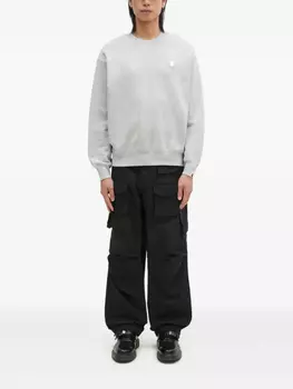 Толстовка с круглым вырезом A BATHING APE Ape Head, серый